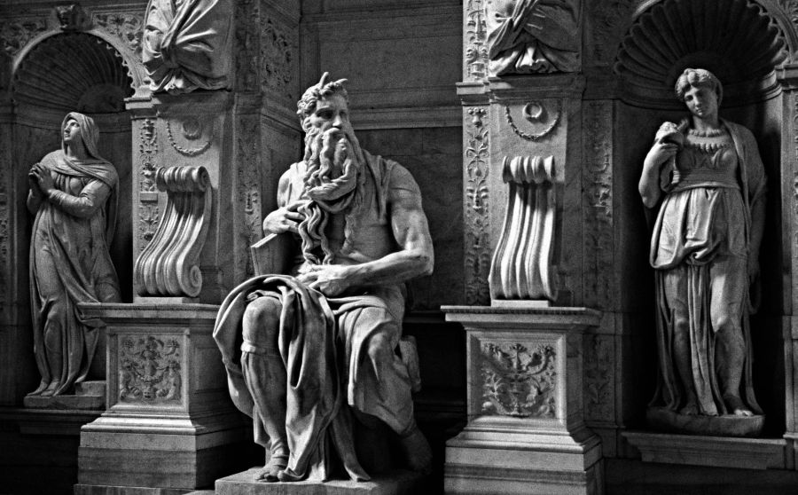 Moses von Michelangelo in Rom